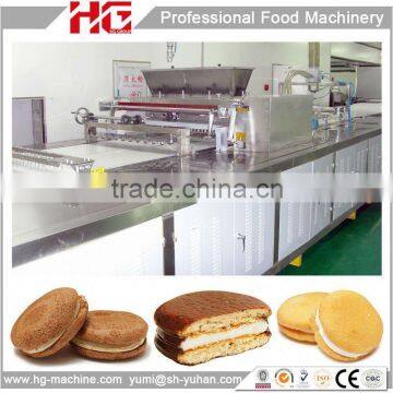 fully automatic creamed choco pie bakery machine