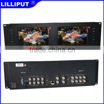 Lilliput Dual 7" IPS Rack Mount Broadcast Monitor