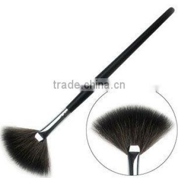 make up fan brush, synthetic hair material makeup brushes