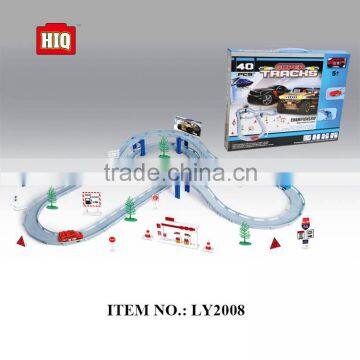 DIY educational plasitc hot selling rail car toys