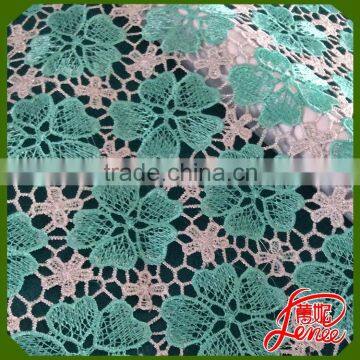 CHINA MANUFACTURER ELEGANT COLOR CHEMICAL EMBROIDERY FABRIC FOR WEDDING DRESS