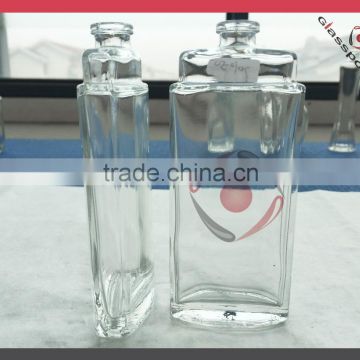 Long Body Rectangular Empty Perfume Glass Bottle