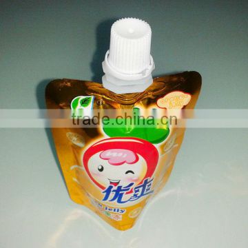 Hot sale stand up spout pouch bag for fruit jelly