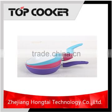 3 Pcs aluminum ceramic non stick frying pan set