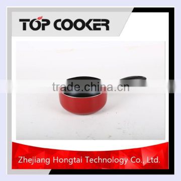 pressed Aluminum black non stick coating milk pan