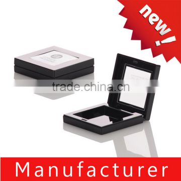 Custom sqaure foundation make up compact container / case / packaging / packing with window