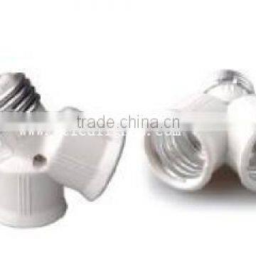 Conversion lamp holder lamp base lamp adapter E27 change to LED-Conversion-Base-E27-change-to-2-E27