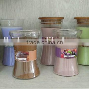 jar candles in different shape and size for home decration