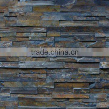 hot sale Chinese brown slate exterior wall stone tile