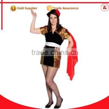 new design cospaly plus size carnival costume sexy spanish dance dress costume for women