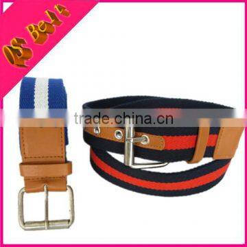 2015 New Korea Fashion Style Unisex PU Canvas Belt