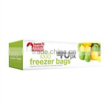 40 PACK FOOD FREEZER BAGS RESEALABLE PLASTIC FRUIT AND VEGETABLE BAGS STRONG