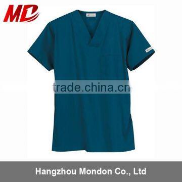 Forest Green Unisex Medical Scrub Suits For Hospital