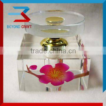 OEM crystal color printing scent perfume bottle for Premium Gifts