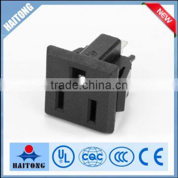 black AC-05 socket American standard AC socket with 3 inside pin