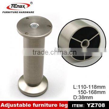 furniture aluminum telescopic legs aluminum sofa legs aluminum bed leg