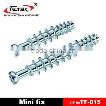 TF-015 Steel Zinc alloy Cabinet Furniture Hardware Screw Nut Bolt