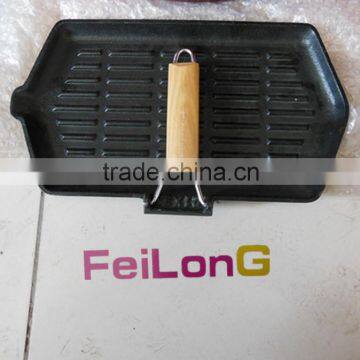 grill pan with folding handle