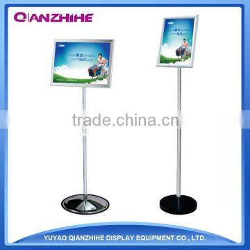 Chinese Indoor Aluminum Floor Standing, Height Adjustable Menu Stands