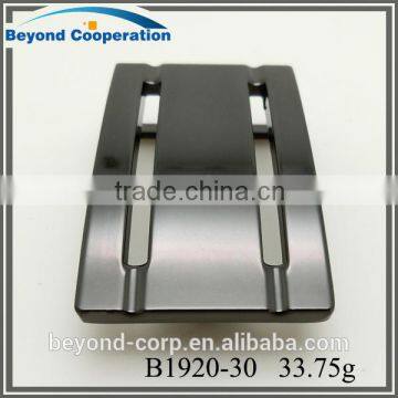 2016 New Mould Flap Plaque Buckle Shiny Gun Metal Nickel-free Coating Plain Plate Buckle photo-4
