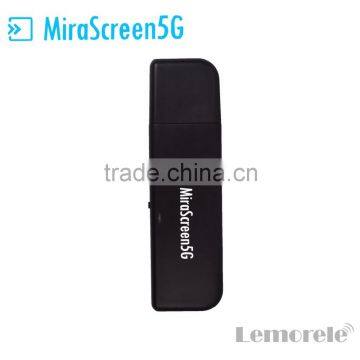 Wifi display dongle EZCast 5G Miracast / Dongle/AirPlay/DLNA for android and ios tv stick--MiraScreen5G accept customization