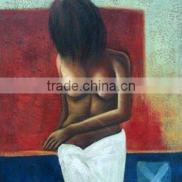 abstract nude oil painting