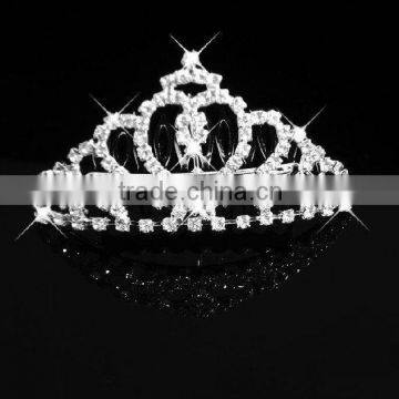 New designs temporary jeweled big pageant crowns for sale