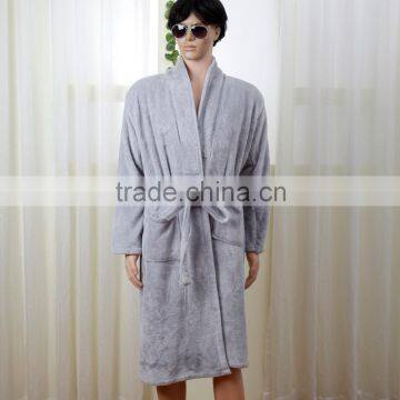 Wholesale Adult Onesie Cheap Soft Coral Fleece Bathrobe Made in China photo-4