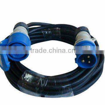 Extension cord with 16A 230V IP44 CEE plug & socket H05VV-F 3G1.5/H05RN-F 3G1.5