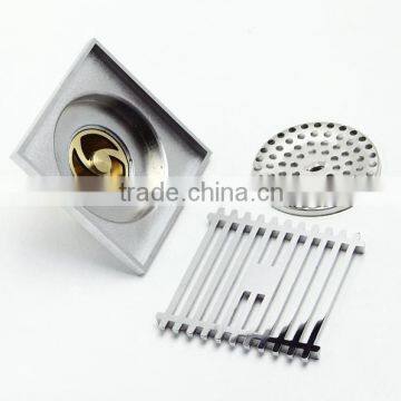 Competitive Price Decorative Square Floor Drains Bathroom Accessories Anti-odor Grating Covers
