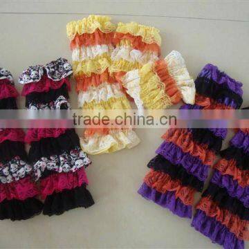 Halloween Lace ruffle leg warmers,leg warmer wholesale