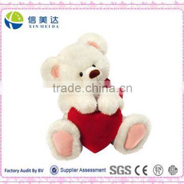 Cheap valentine's day plush bear with heart