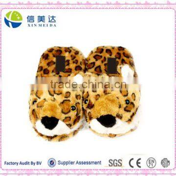 Cute Leopard Animal Plush indoor slippers