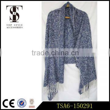 Blue Acrylic Loop Yarns Alpaca Halloween Poncho Nordic Southwestern Scarves photo-2