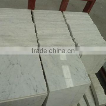 Italy white marble tiles for bathrooms floor, Bianco Carrara white marble