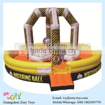 inflatable wrecking ball sports game