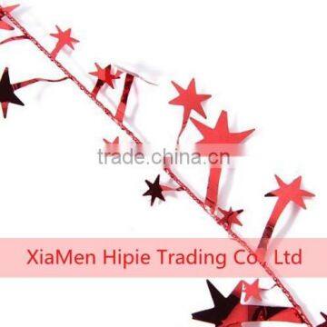 Vintage Glitter Star Wire Foil Tinsel Garland Christmas Xmas Party DIY photo-3