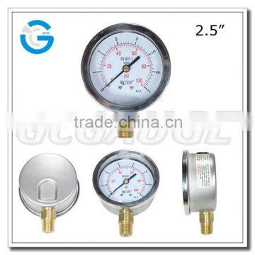 High quality 100 PSI stainless steel fully ss bourdon sedeme pressure gauge