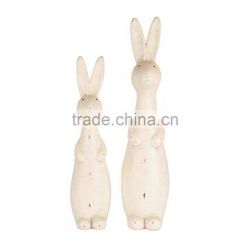 Simple design for hot sale cement white rabbit