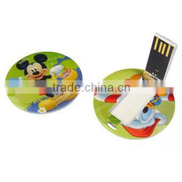 Round waterproof card 8GB usb flash drive