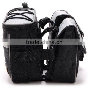 Bicycle Multi-function Frame Top Tube Pannier Bag with Rainproof Cover