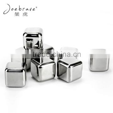 BPA Free Stainless Steel Square ice cubes, FDA/LFGB Steel whiskey stones,steel ice cubes