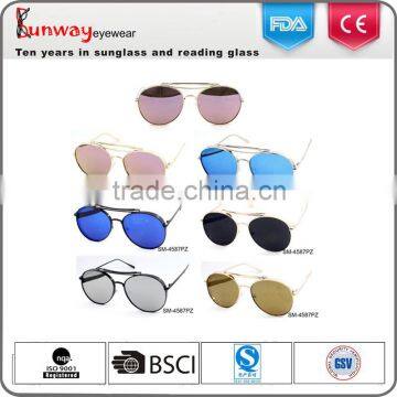 SM-4587PZ Wholesale Sunglasses 2016 Fashion Metal Polarized Round Colorful Sunglasses