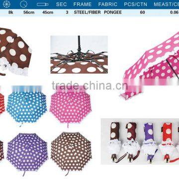 Wholesale high quality 3 fold windproof umbrella clear automatic umbrella wholesale umbrella factory