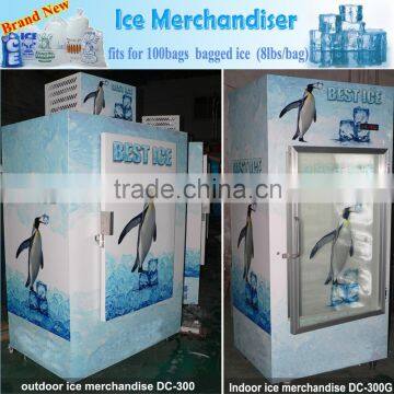 Ice merchandiser of 100 bags ice capacity