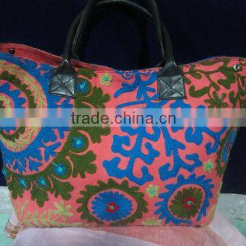 Wholesale lot Indian Suzanni embroidery Shopping Bag Tote Handbag