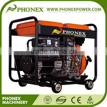 3kw 5kw Air-cooled Portable Diesel Generator Price, Diesel Consumption 186 Engine