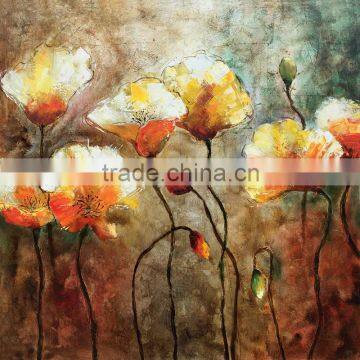 SH012 High Quality Home Decoration Handmade Beautiful Flower Oil Painting