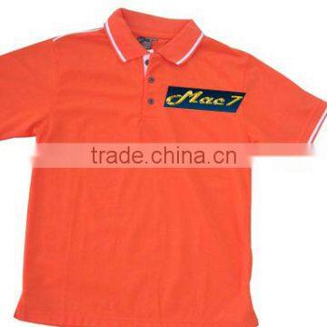 Promotional T Shirt Orange - Polo Shirts with Logo ( ISO 9001 - 2008 Fabric )