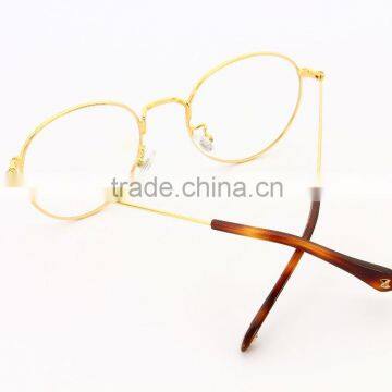 GB103 Simple Vintage Style Round Golden Metal Frame Reading Glasses photo-4